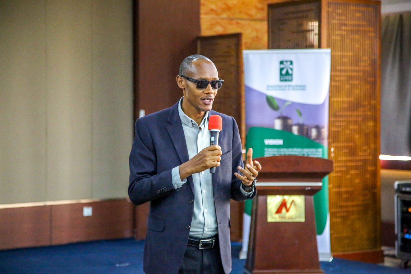 AMIR representative speaking at a member engagement event